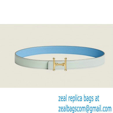 Hermes Mors H belt buckle & Reversible leather strap 24 mm 02 2023